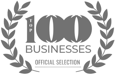 Top 100 businesses emblem
